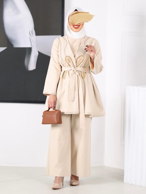 Majestic Set Cardigan Top and Trouser