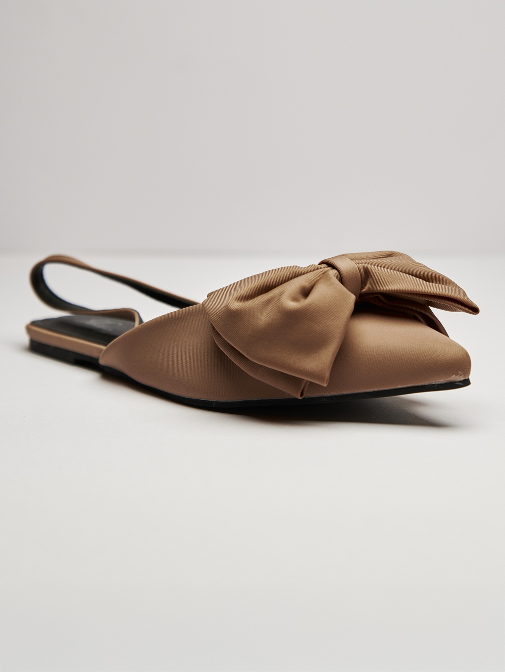 Elegant Bow Slingback Flats