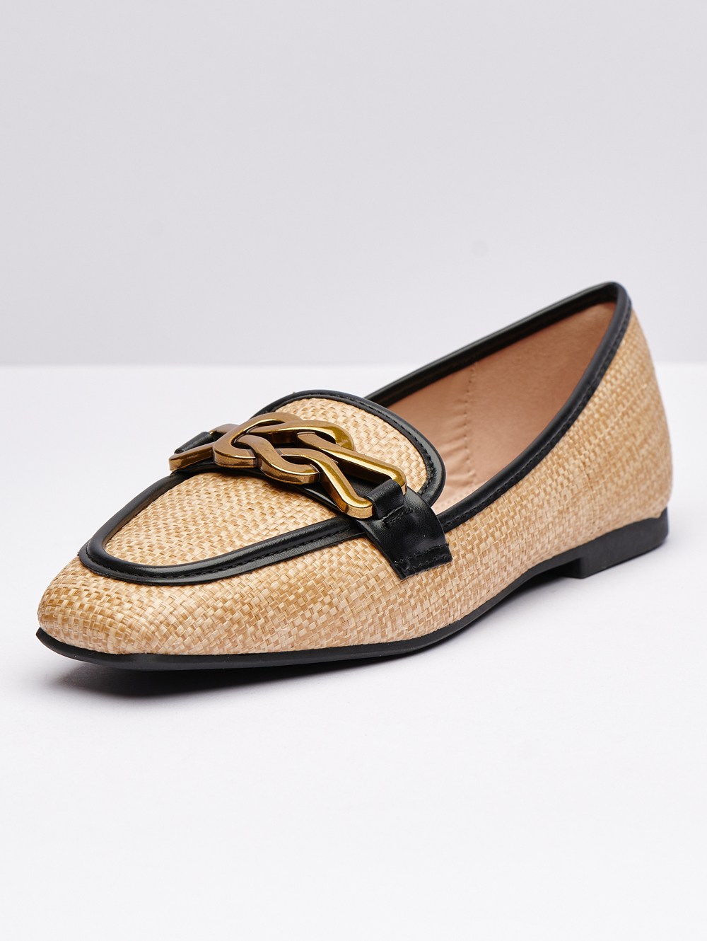 Golden Threads Flats Slip on Shoes